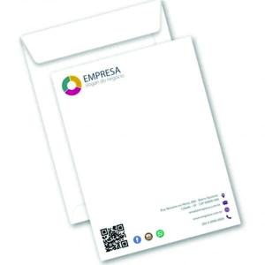 Envelopes Saco offset 75g, Documentos 4x0 1 cor / coloridos, impressão apenas 1 lado 