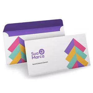 Envelopes Comercial Sulfite 90g - 115x230mm - 4x0 Coloridos - Faca Padrão - 